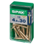 Senkkopfschrauben 15 Stück Ø 4,5 mm 30 mm