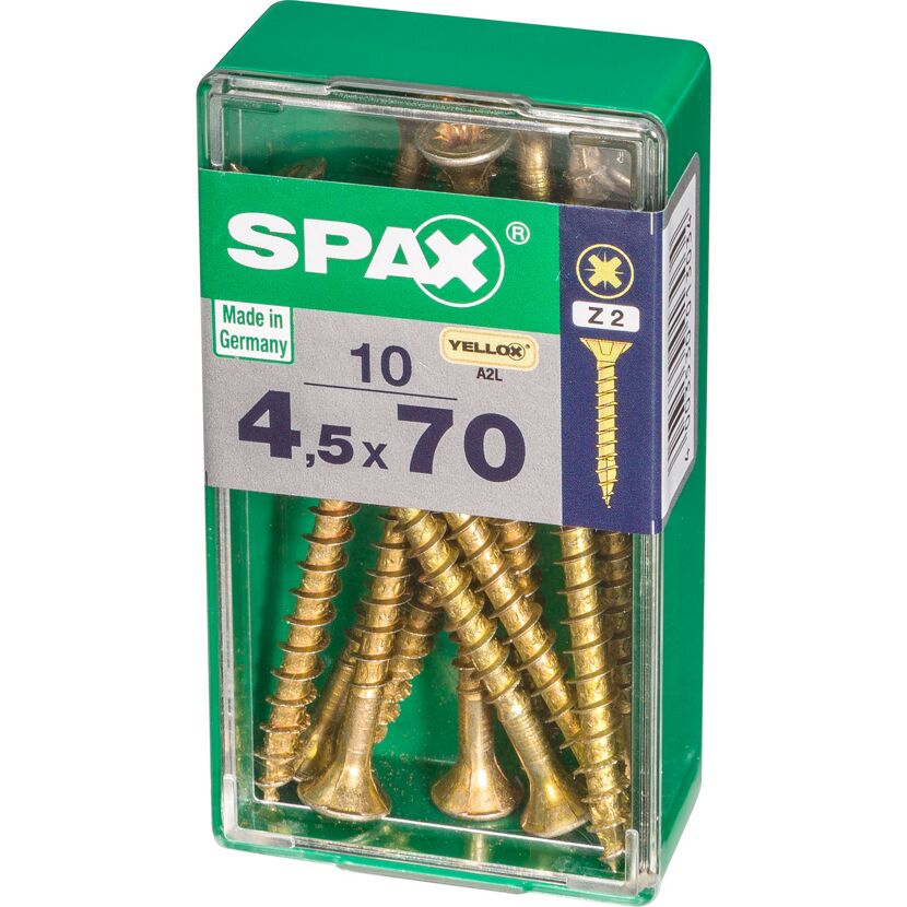 Senkkopfschrauben Ø 4,5 mm 10 Stück 70 mm