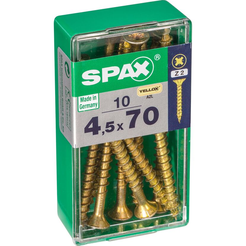 Senkkopfschrauben Ø 4,5 mm 10 Stück 70 mm