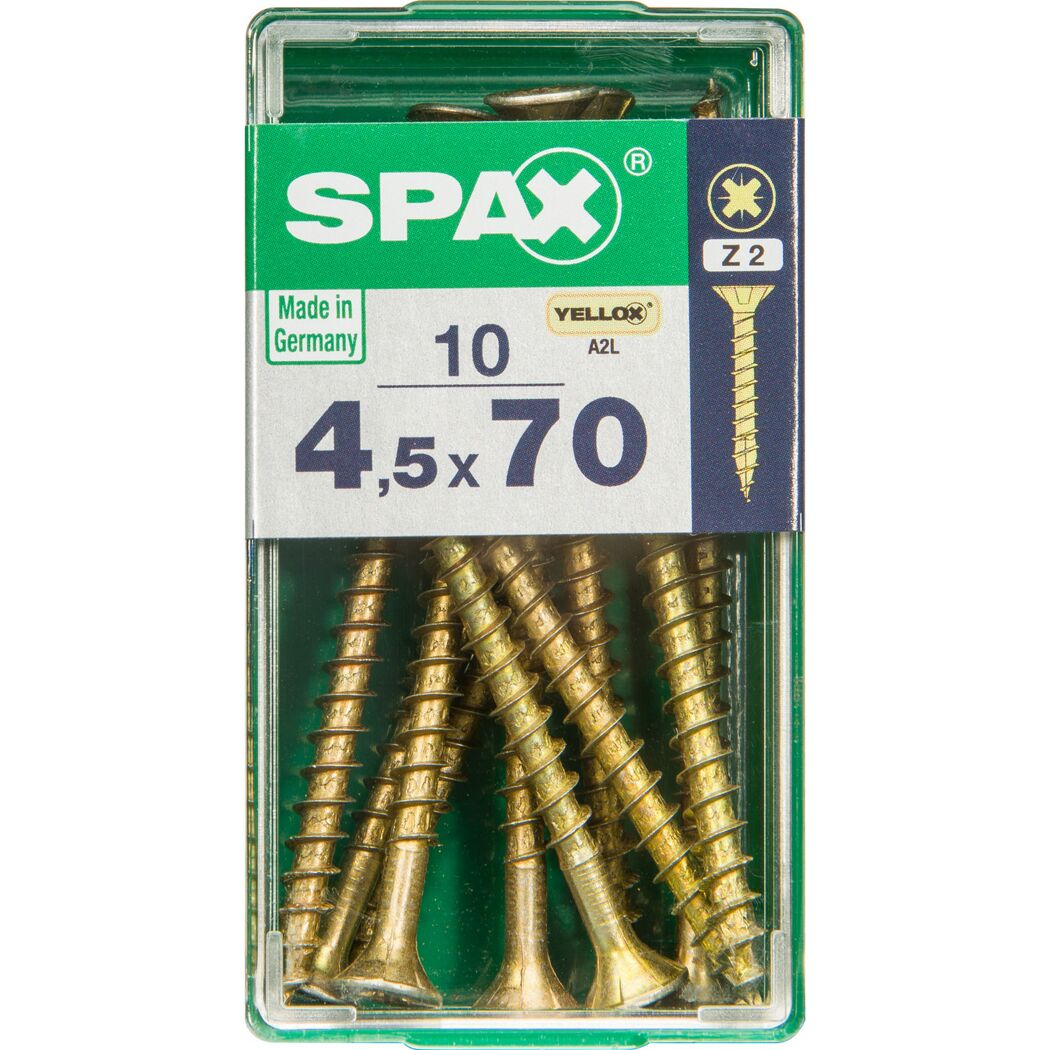 Senkkopfschrauben Ø 4,5 mm 10 Stück 70 mm