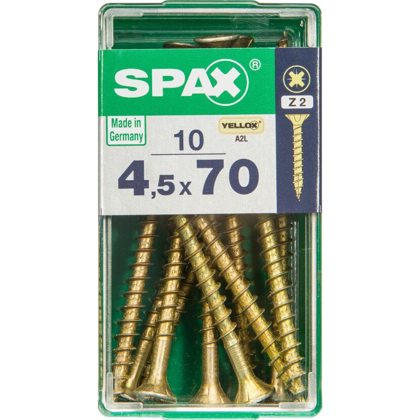 Senkkopfschrauben Ø 4,5 mm 10 Stück 70 mm