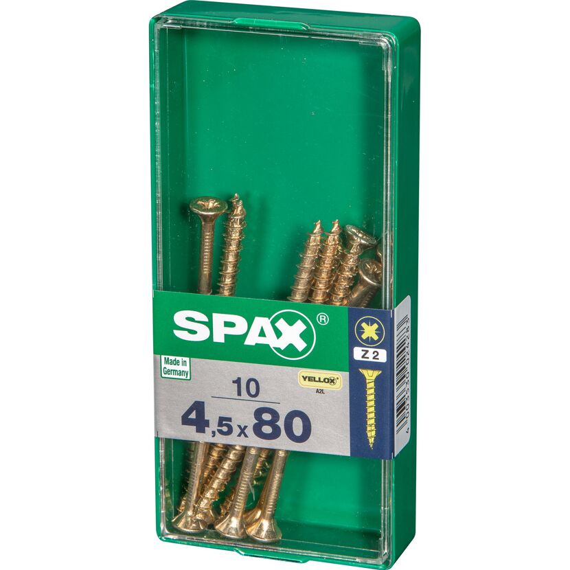 Senkkopfschrauben Ø 4,5 mm 10 Stück 80 mm