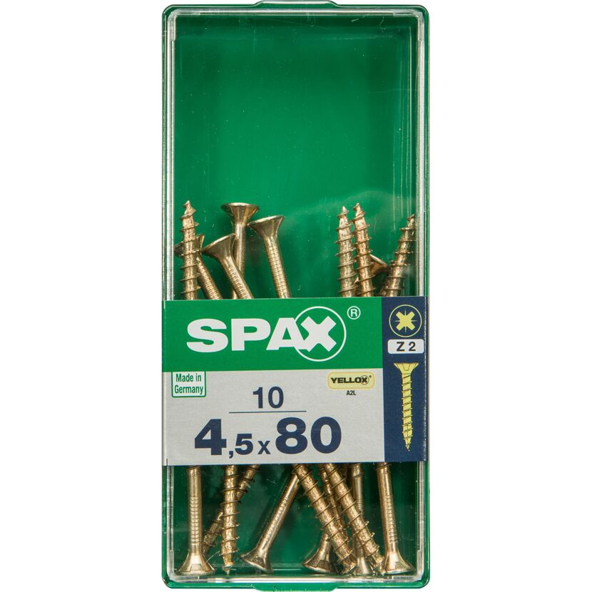 Senkkopfschrauben Ø 4,5 mm 10 Stück 80 mm