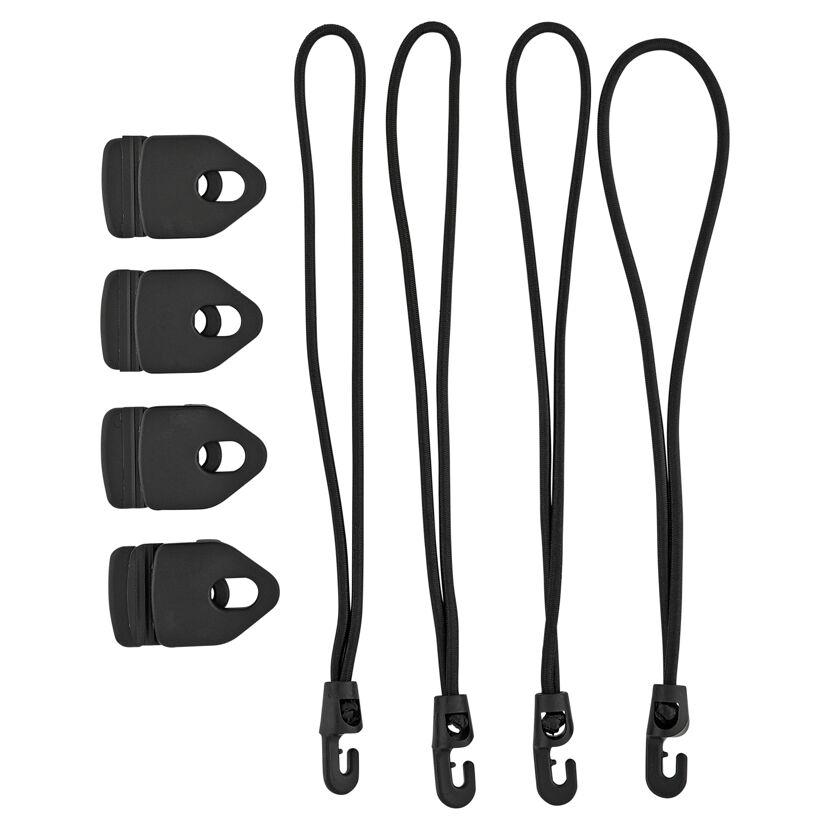 Befestigungsclips Tornado® 4 Stück schwarz 40 kg