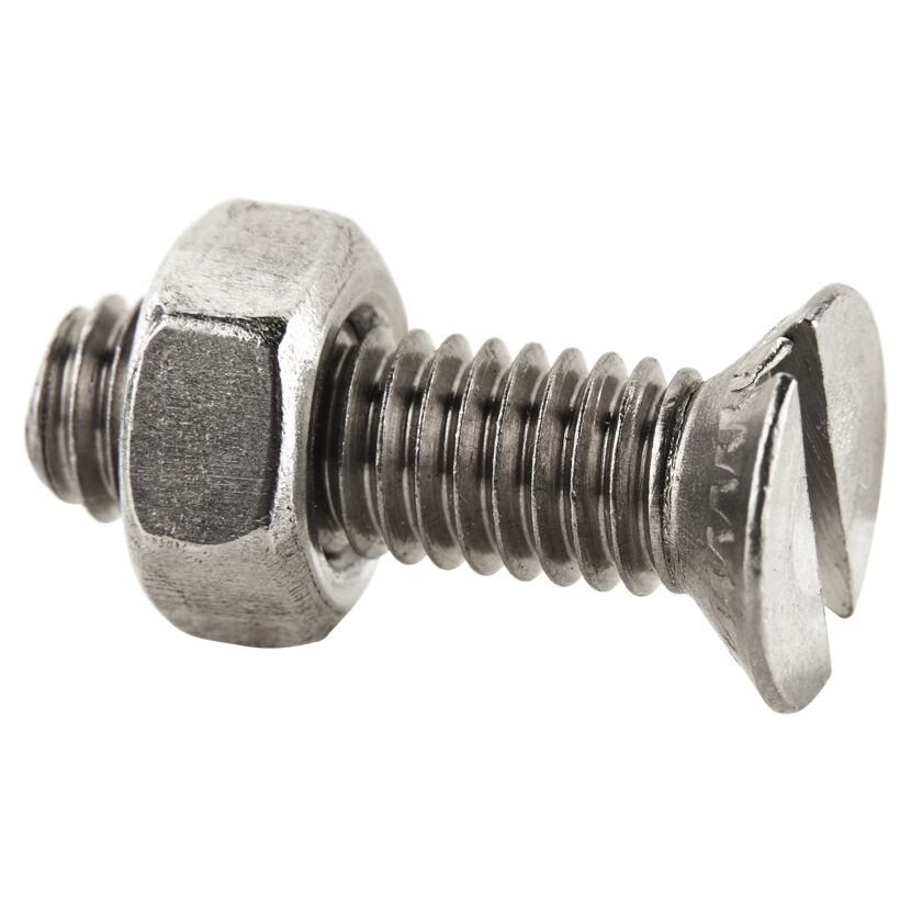 Gewindeschrauben Edelstahl Senkkopf 6 x 20 mm 4 Stück