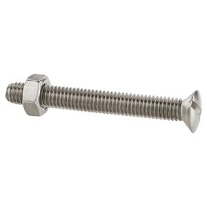Gewindeschrauben Edelstahl Linsensenkkopf 6 x 50 mm 4 Stück