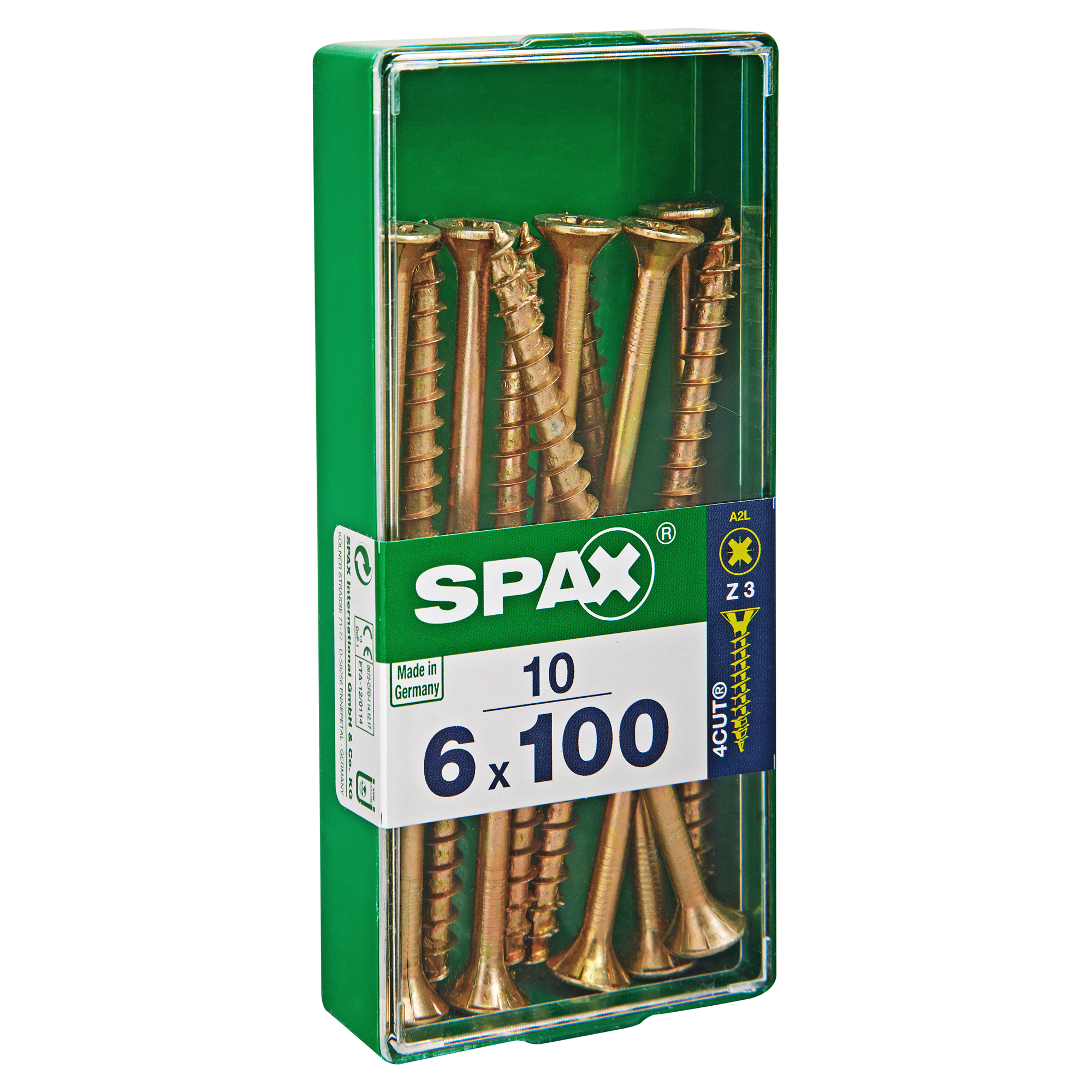 Senkkopfschrauben PZ3 Ø 6 x 100 mm 10 Stück