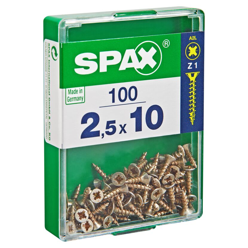 Senkkopfschrauben Ø 2,5 x 10 mm 100 Stück