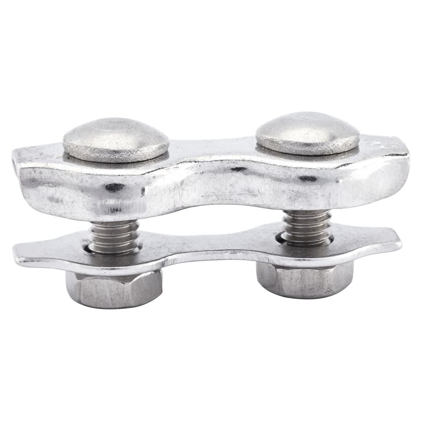 Duplex-Seilklemme Edelstahl A4 Ø 2 mm
