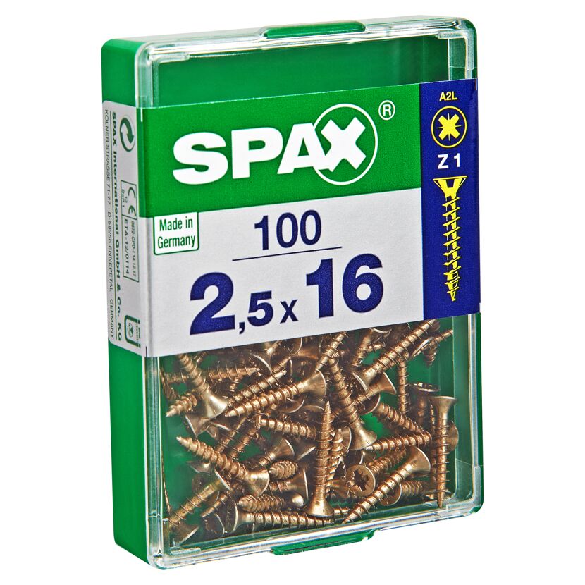 Senkkopfschrauben Ø 2,5 x 16 mm 100 Stück