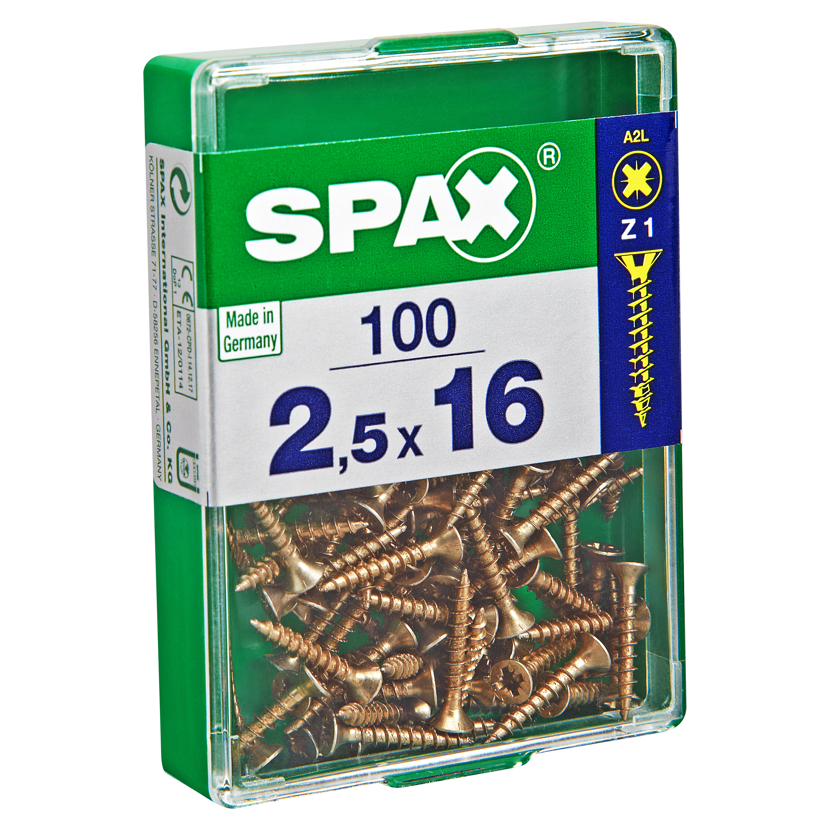 Senkkopfschrauben Ø 2,5 x 16 mm 100 Stück