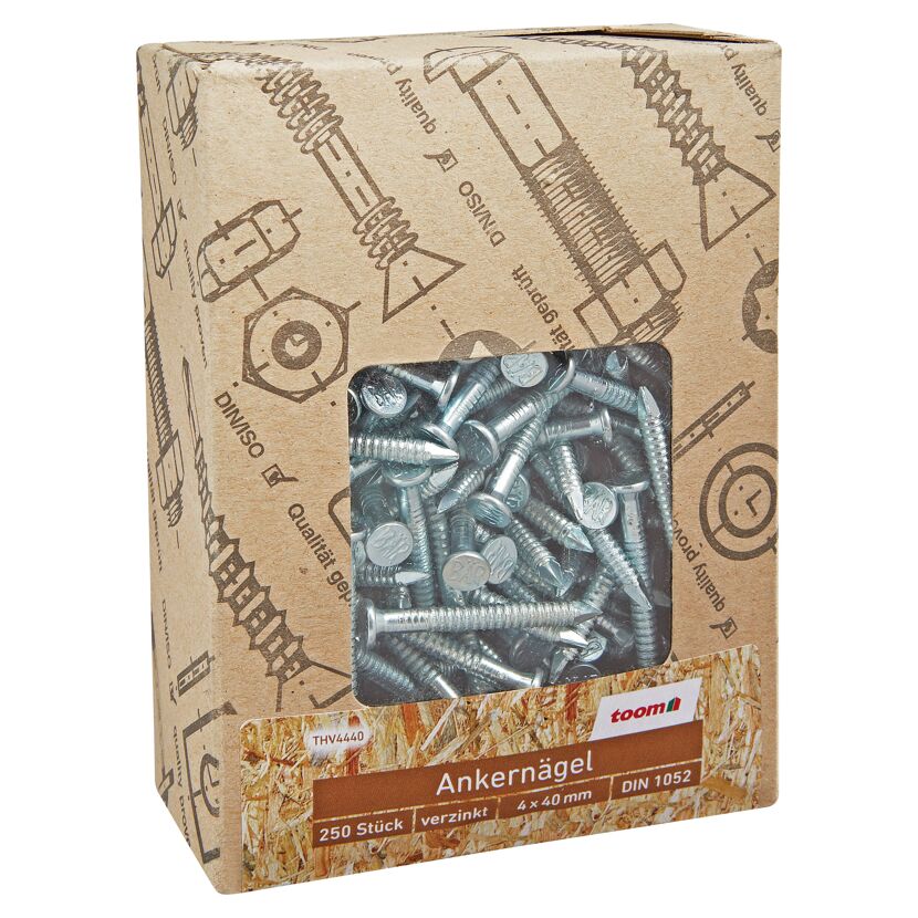 Ankernägel Ø 4 x 40 mm, 250 Stück