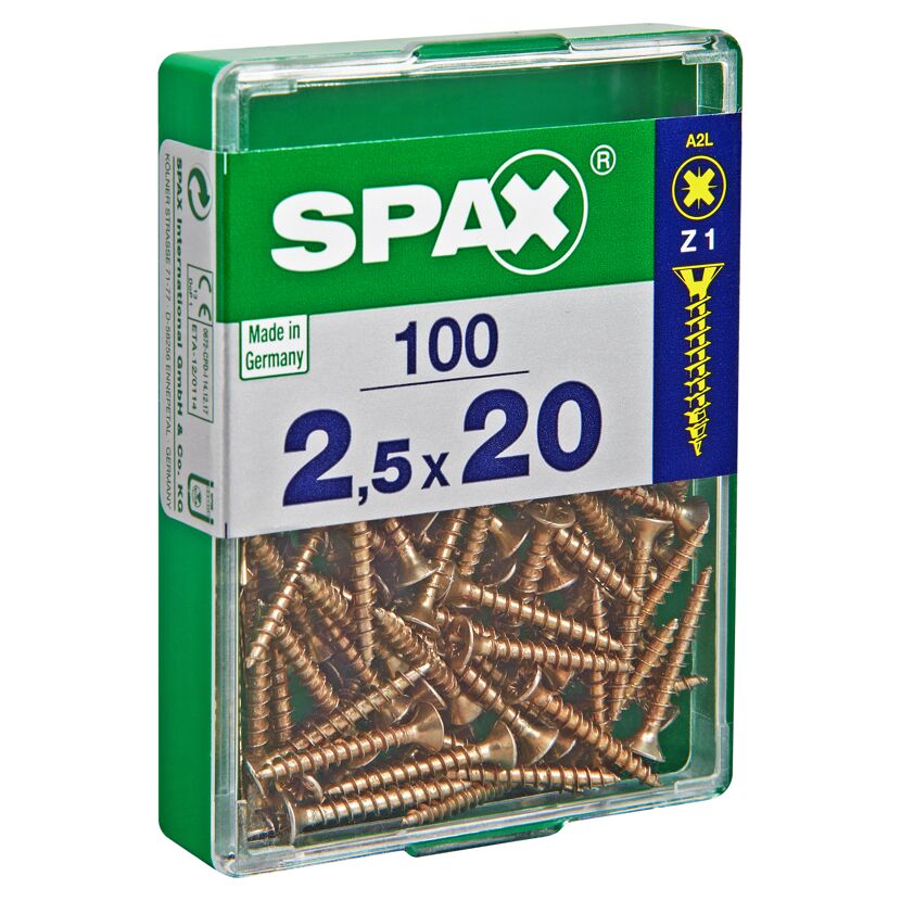 Senkkopfschrauben Ø 2,5 x 20 mm 100 Stück