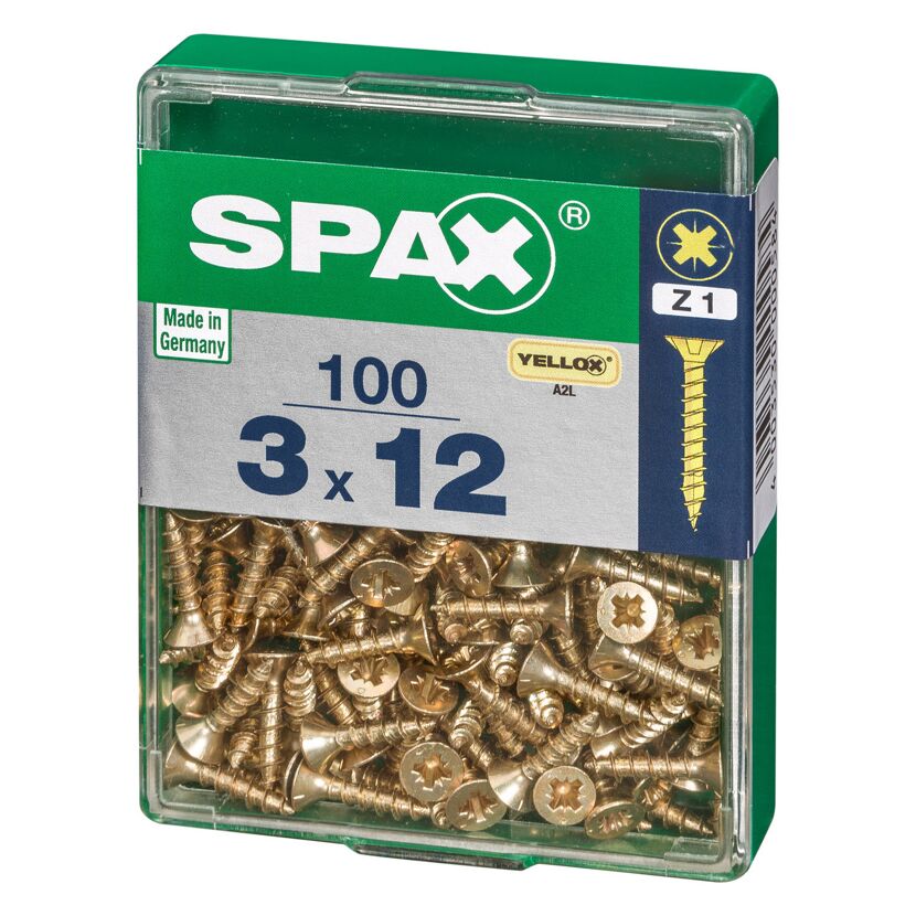 Senkkopfschrauben Ø 3 x 12 mm 100 Stück