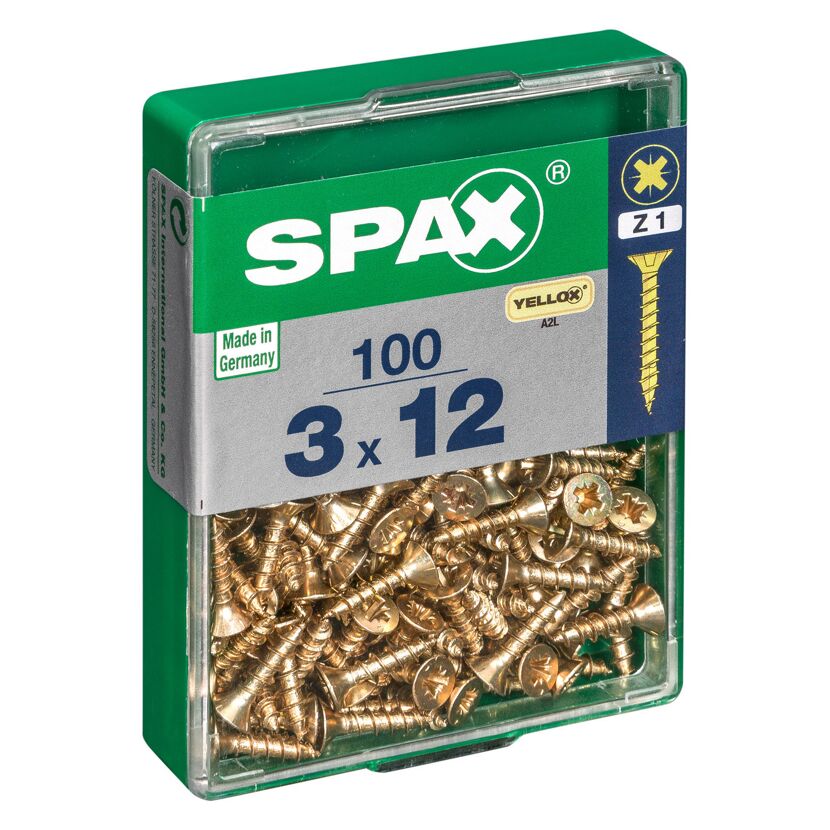 Senkkopfschrauben Ø 3 x 12 mm 100 Stück