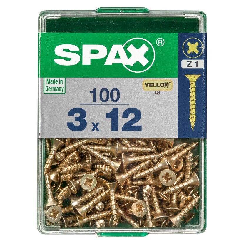 Senkkopfschrauben Ø 3 x 12 mm 100 Stück