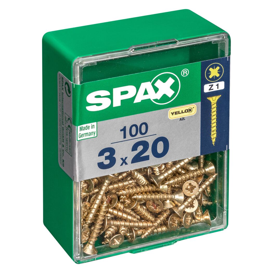 Senkkopfschrauben Ø 3 x 20 mm 100 Stück