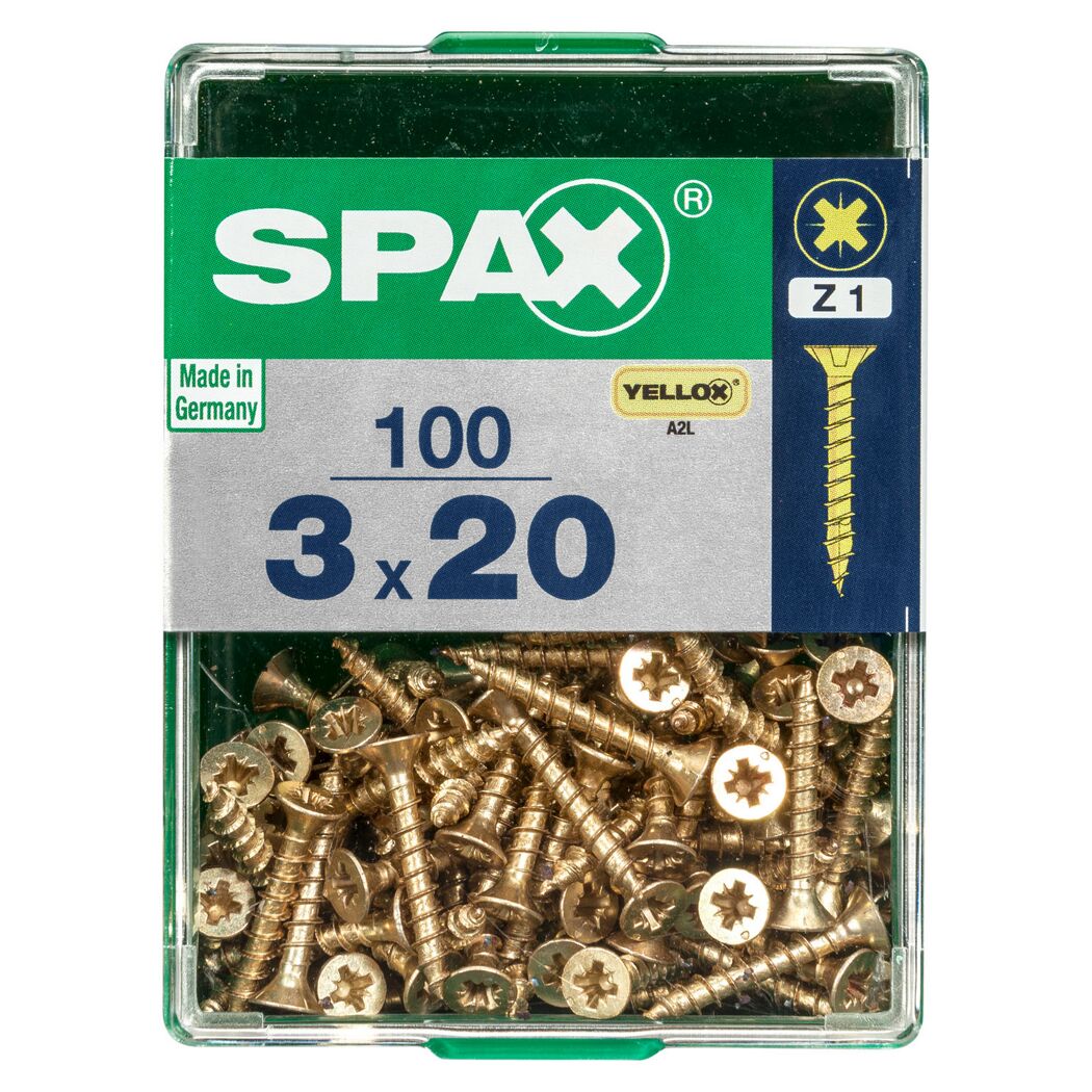 Senkkopfschrauben Ø 3 x 20 mm 100 Stück