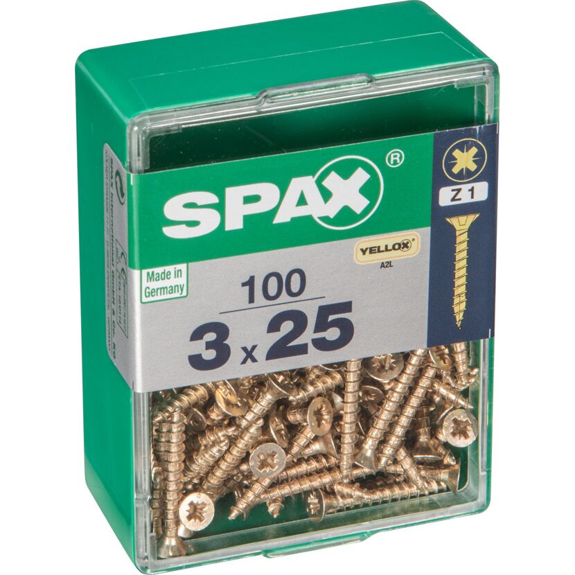 Senkkopfschrauben Ø 3 x 25 mm 100 Stück