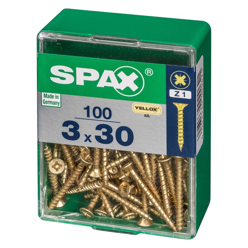 Senkkopfschrauben Ø 3 x 30 mm 100 Stück