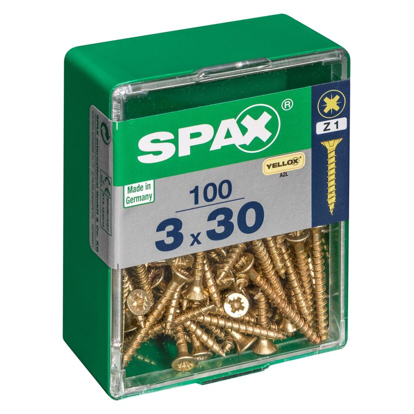 Senkkopfschrauben Ø 3 x 30 mm 100 Stück