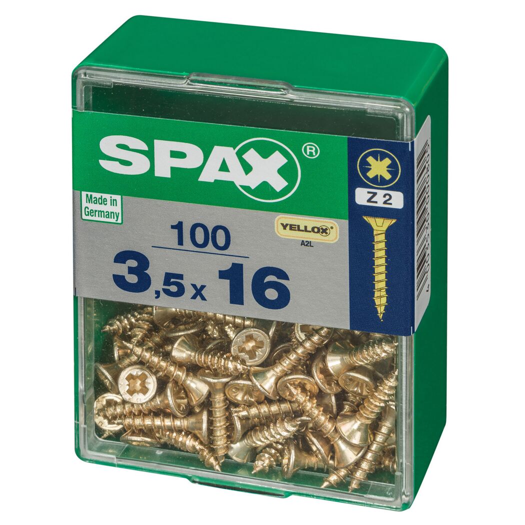 Senkkopfschrauben PZ2 Ø 3,5 x 16 mm 100 Stück