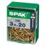 Senkkopfschrauben PZ2 Ø 3,5 x 20 mm 100 Stück