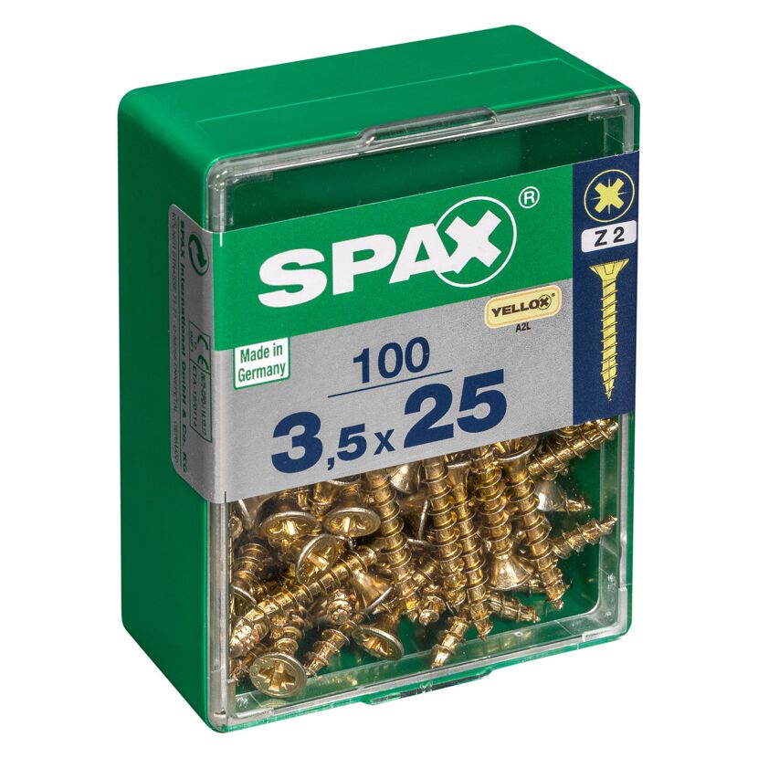 Senkkopfschrauben PZ2 Ø 3,5 x 25 mm 100 Stück