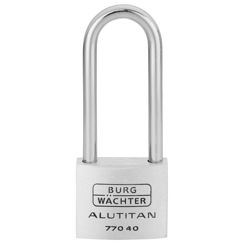 Zylinder-Vorhängschloss '770 HB 40 65 SB' aluminiumfarben 4 cm