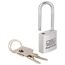 Zylinder-Vorhängschloss-Set 'Duo 770 20 26 SB' aluminiumfarben 2 cm 2 Stück