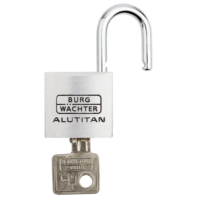 Zylinder-Vorhängschloss-Set 'Duo 770 30 SB' aluminiumfarben 2 cm 2 Stück