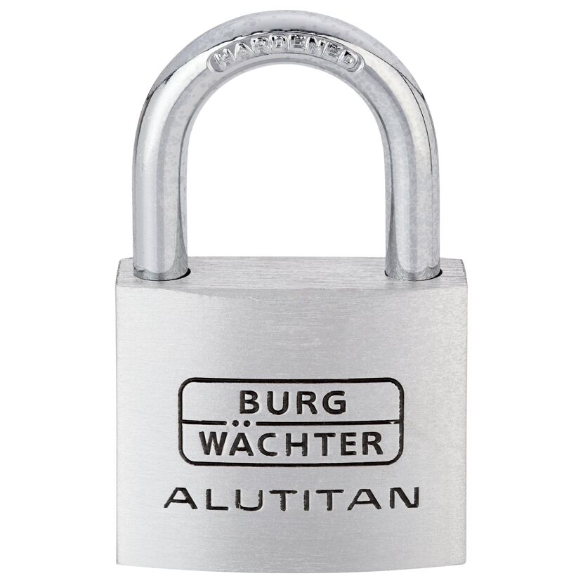 Zylinder-Vorhängschloss-Set 'Duo 770 40 SB' aluminiumfarben 4 cm 2 Stück