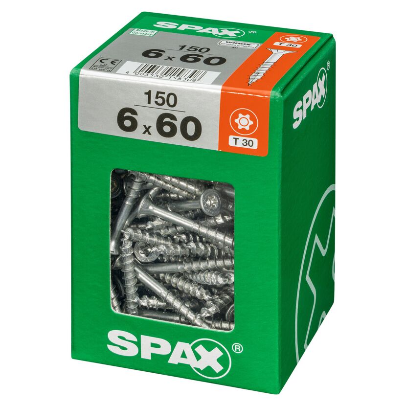 Universalschrauben T-Star plus T30 Stahl 6,0 x 60 mm 150 Stück