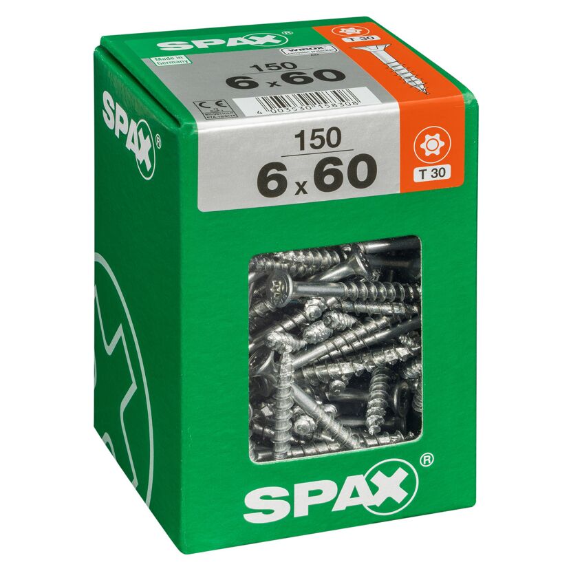 Universalschrauben T-Star plus T30 Stahl 6,0 x 60 mm 150 Stück