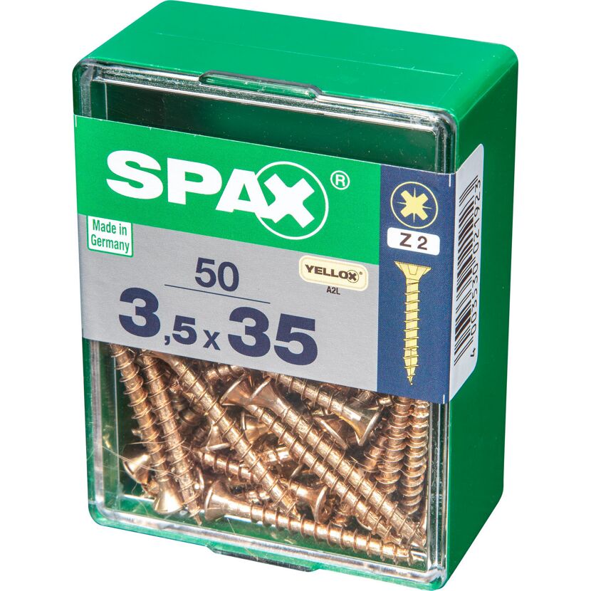 Senkkopfschrauben PZ2 Ø 3,5 x 35 mm 50 Stück