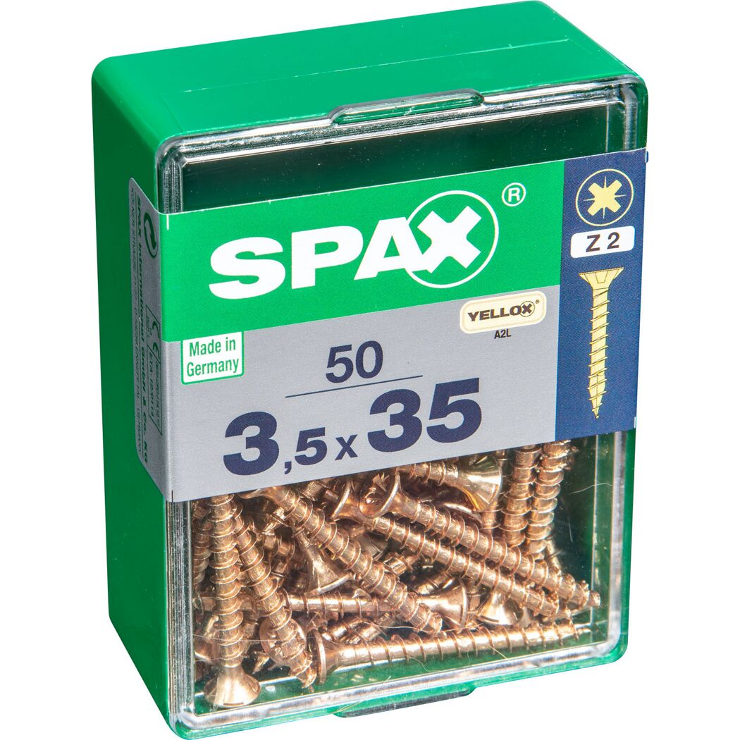 Senkkopfschrauben PZ2 Ø 3,5 x 35 mm 50 Stück