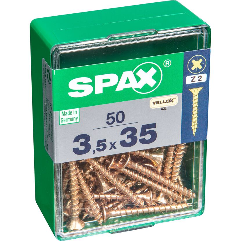 Senkkopfschrauben PZ2 Ø 3,5 x 35 mm 50 Stück