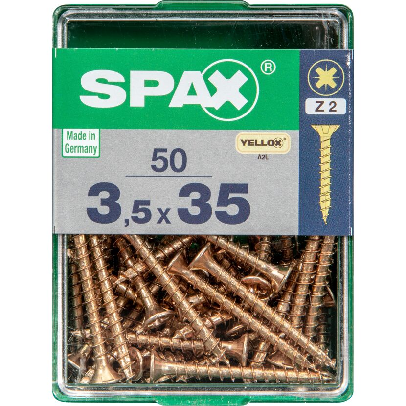 Senkkopfschrauben PZ2 Ø 3,5 x 35 mm 50 Stück