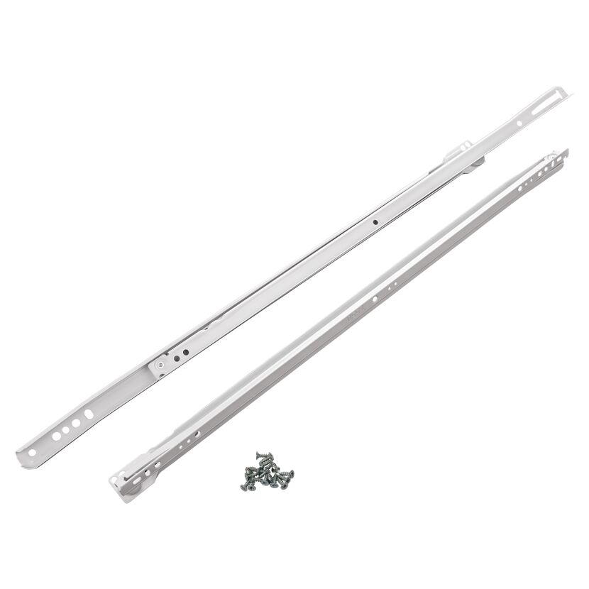 Rollschubführung Metall weiß 35 cm