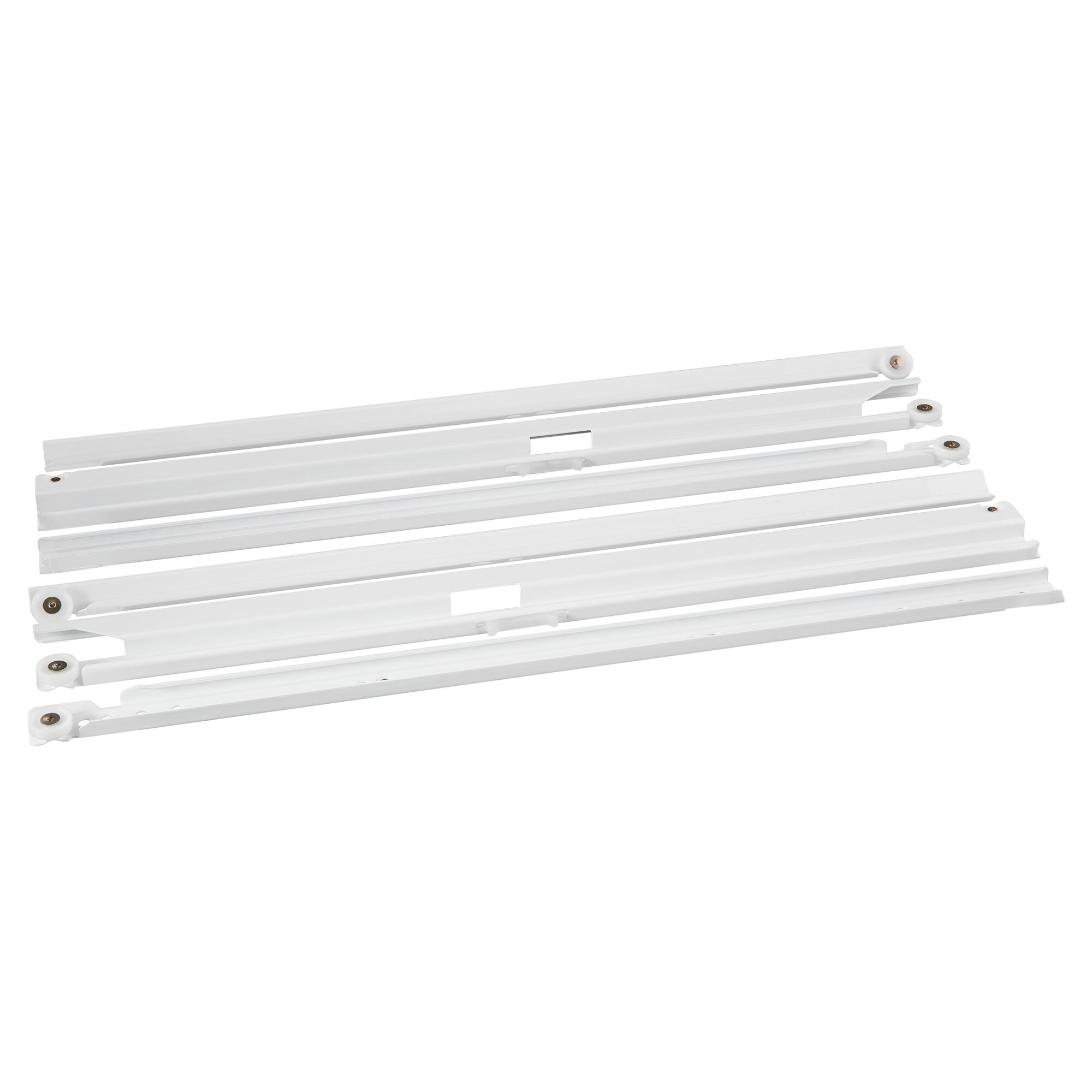 Einzelteile des Vollauszugs 500 weiß