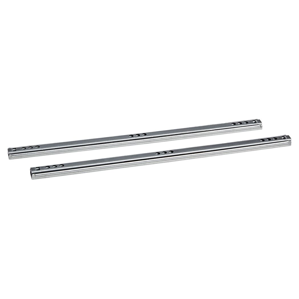 Kugelauszüge Metall silbern 2 Stück 310 mm