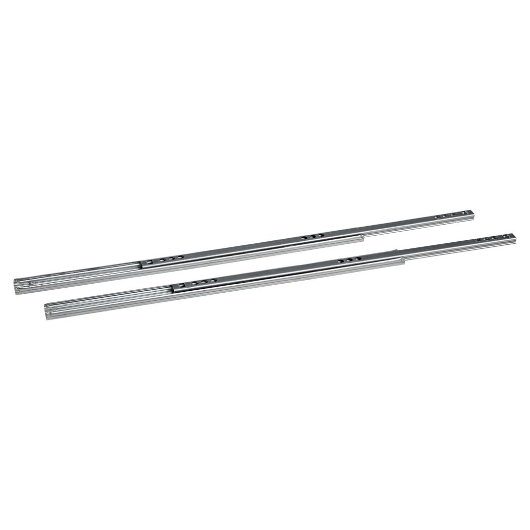 Kugelauszüge Metall silbern 2 Stück 310 mm