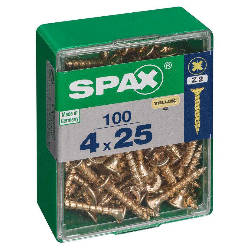 Senkkopfschrauben PZ2 Ø 4 x 25 mm 100 Stück