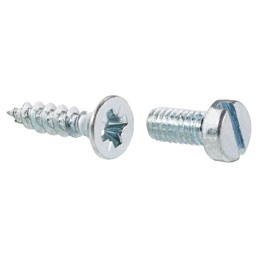 Befestigungsschraubenset Stahl M4 x 8 mm, 3,5 x 16 mm 10 Stück