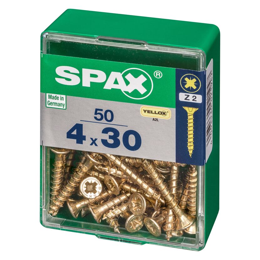 Senkkopfschrauben PZ2 Ø 4 x 30 mm 50 Stück