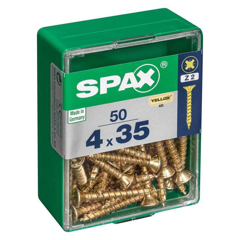 Senkkopfschrauben PZ2 Ø 4 x 35 mm 50 Stück