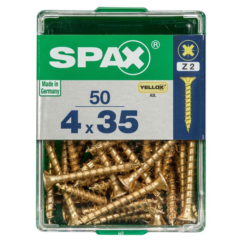 Senkkopfschrauben PZ2 Ø 4 x 35 mm 50 Stück