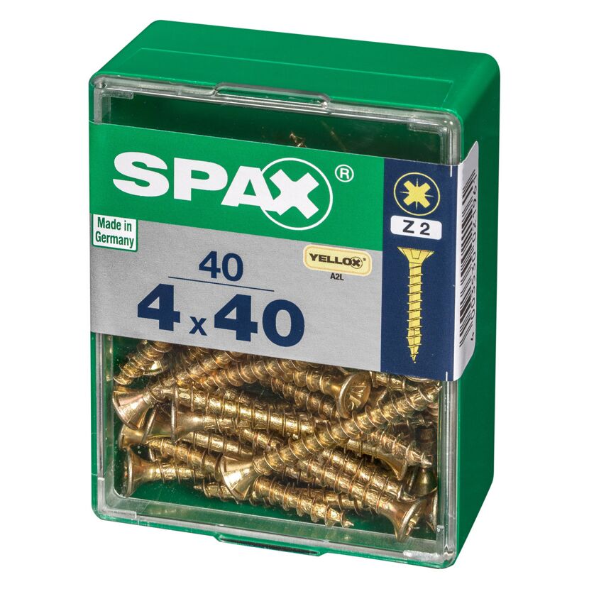 Senkkopfschrauben PZ2 Ø 4 x 40 mm 40 Stück