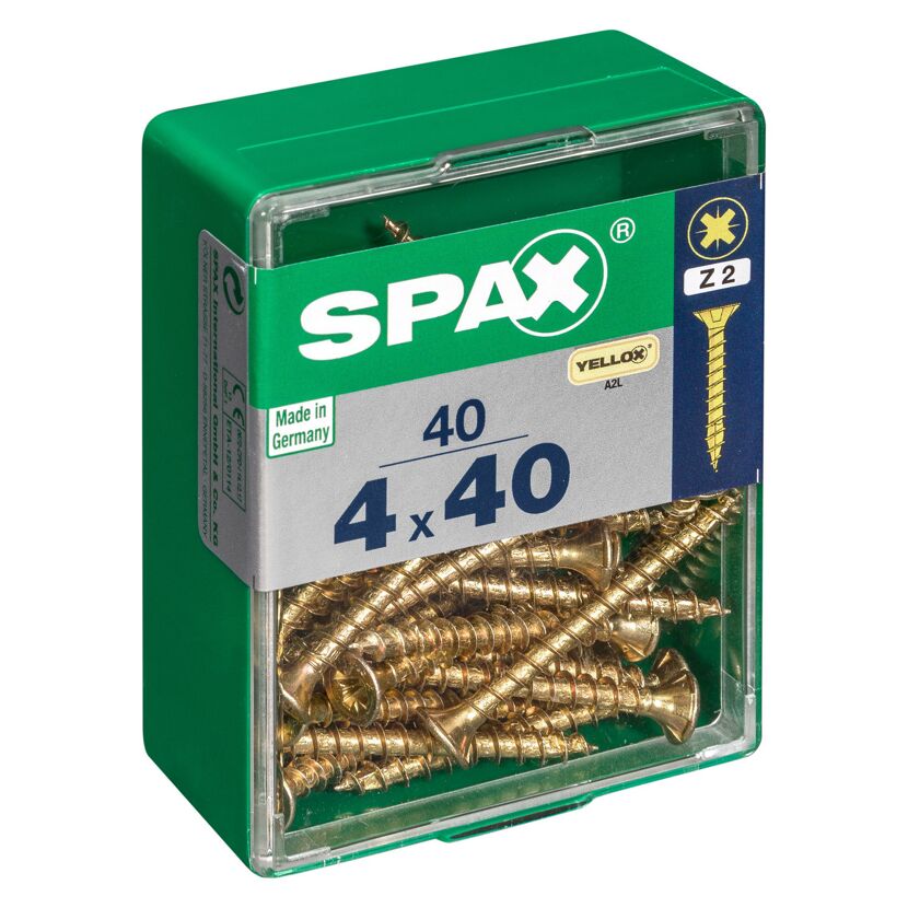 Senkkopfschrauben PZ2 Ø 4 x 40 mm 40 Stück