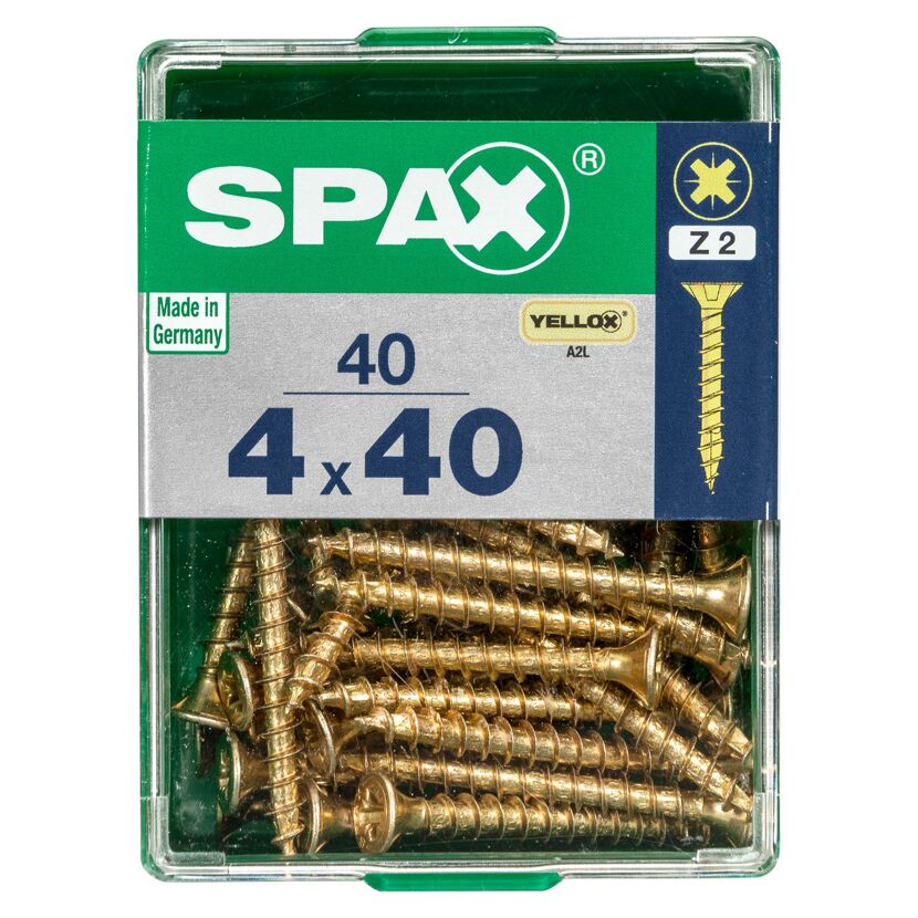 Senkkopfschrauben PZ2 Ø 4 x 40 mm 40 Stück